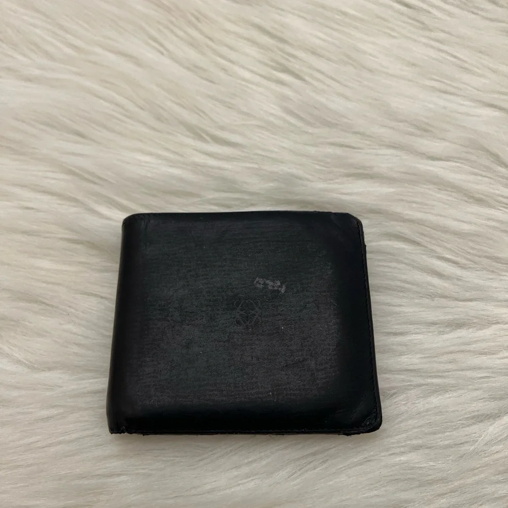 LOEWE - BLACK ALL LEATHER BIFOLD WALLET